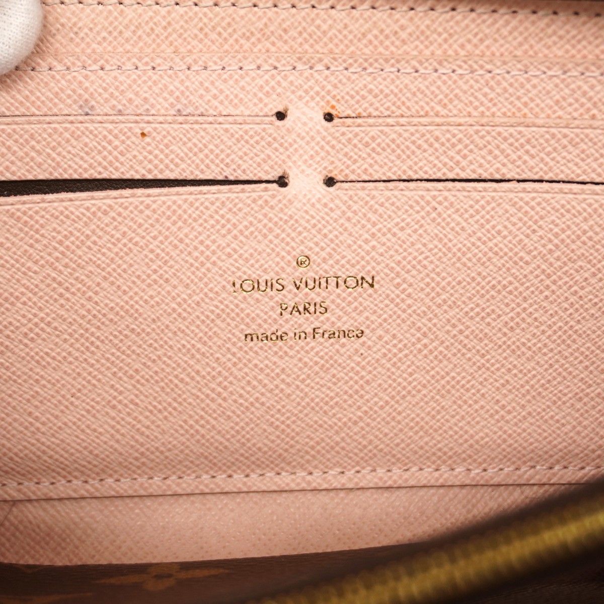 Louis Vuitton Wallet Monogram Portefeuille Clemence Brown Rose Velours — view 4