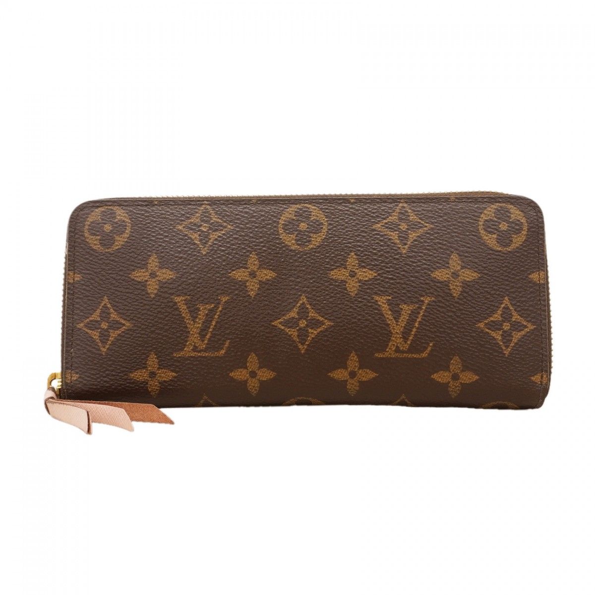 Louis Vuitton Wallet Monogram Portefeuille Clemence Brown Rose Velours