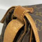Louis Vuitton Shoulder Bag Monogram Saumur 35 Brown — view 7