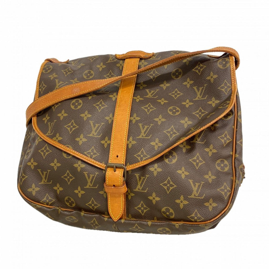 Louis Vuitton Shoulder Bag Monogram Saumur 35 Brown