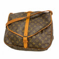 Louis Vuitton Shoulder Bag Monogram Saumur 35 Brown