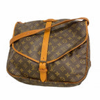 Louis Vuitton Shoulder Bag Monogram Saumur 35 Brown
