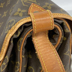 Louis Vuitton Shoulder Bag Monogram Saumur 35 Brown — view 8