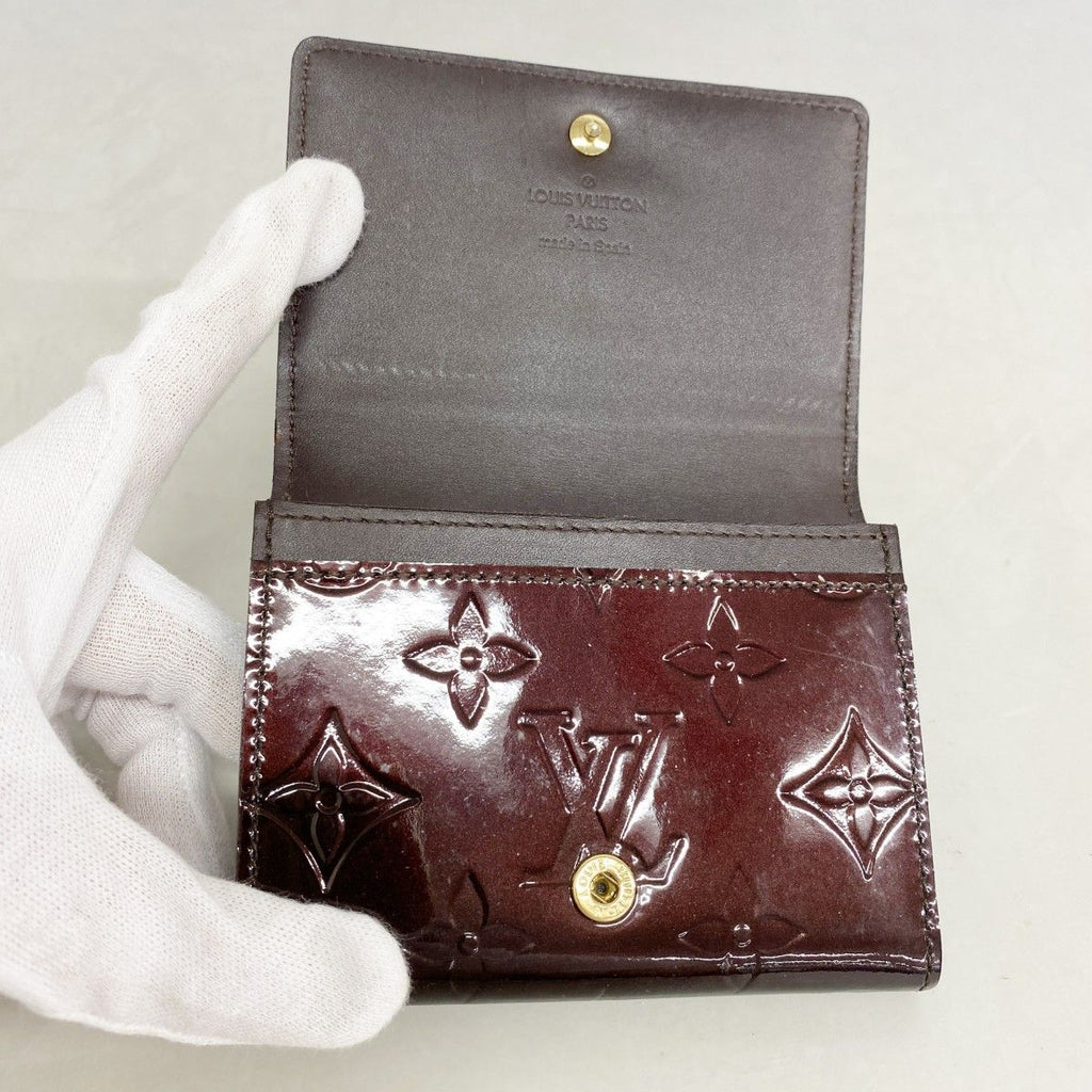Louis Vuitton Card Case Vernis Business Holder Amaranto — view 3