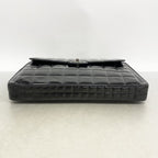 Chanel Briefcase Choco Bar Patent Leather Black Silver — view 3