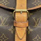 Louis Vuitton Shoulder Bag Monogram Saumur 35 Brown — view 7