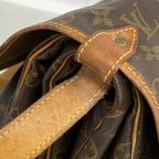 Louis Vuitton Shoulder Bag Monogram Saumur 35 Brown — view 9