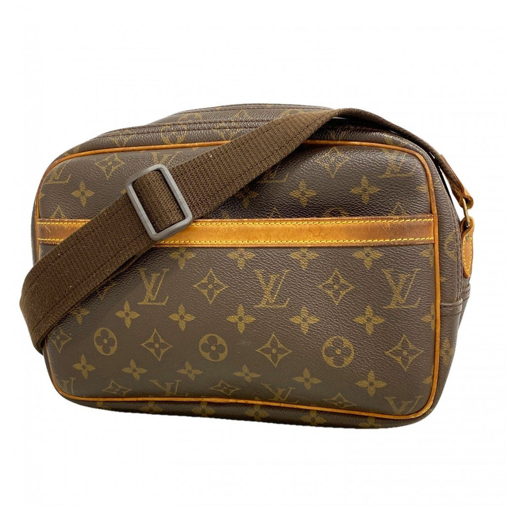 Louis Vuitton Shoulder Bag Monogram Reporter PM Brown
