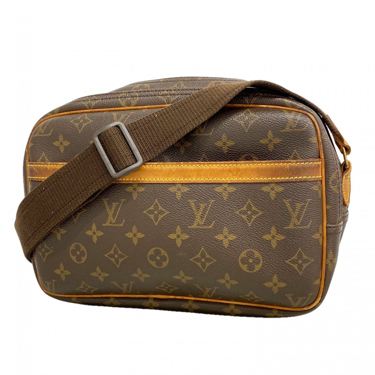 Louis Vuitton Shoulder Bag Monogram Reporter PM Brown