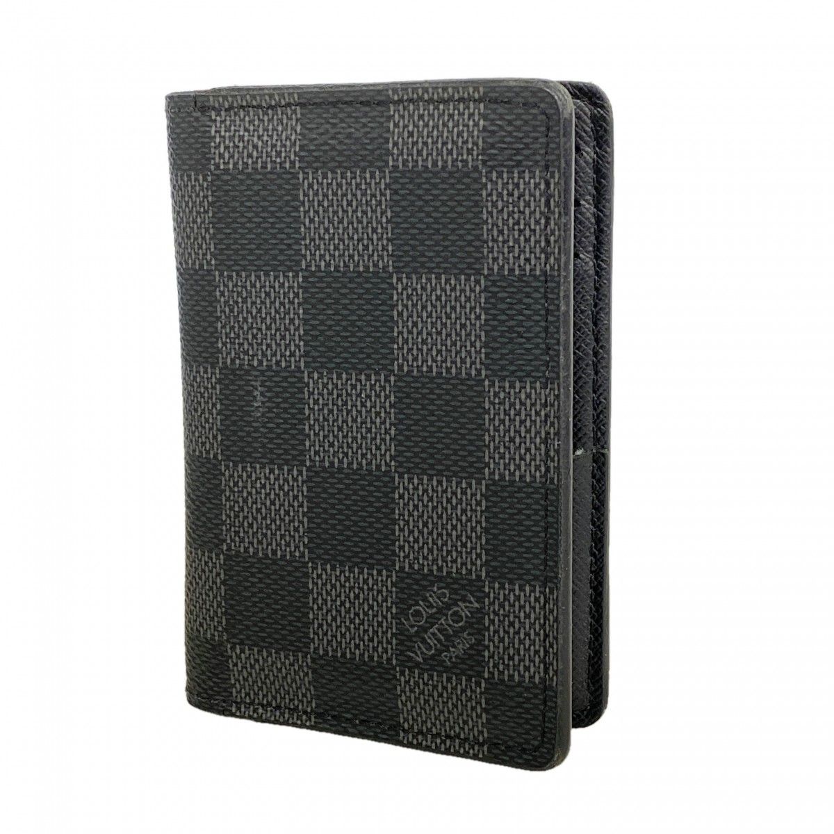 Louis Vuitton Card Case Damier Graphite Organizer de Poche Black Gray
