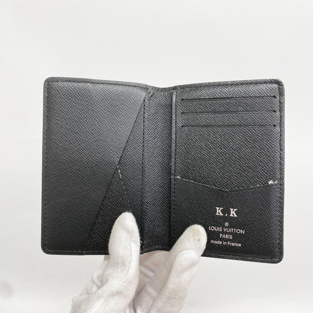 Louis Vuitton Card Case Damier Graphite Organizer de Poche Black Gray — view 3