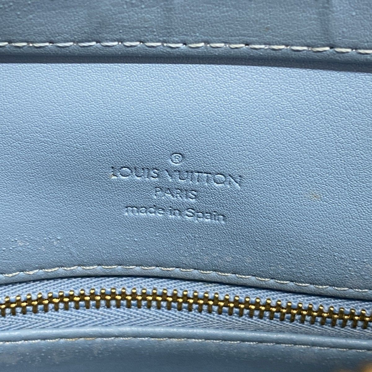 Louis Vuitton Tote Vernis Houston Baby Blue — view 5