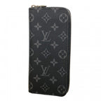 Louis Vuitton Wallet Monogram Eclipse Zippy Vertical Black