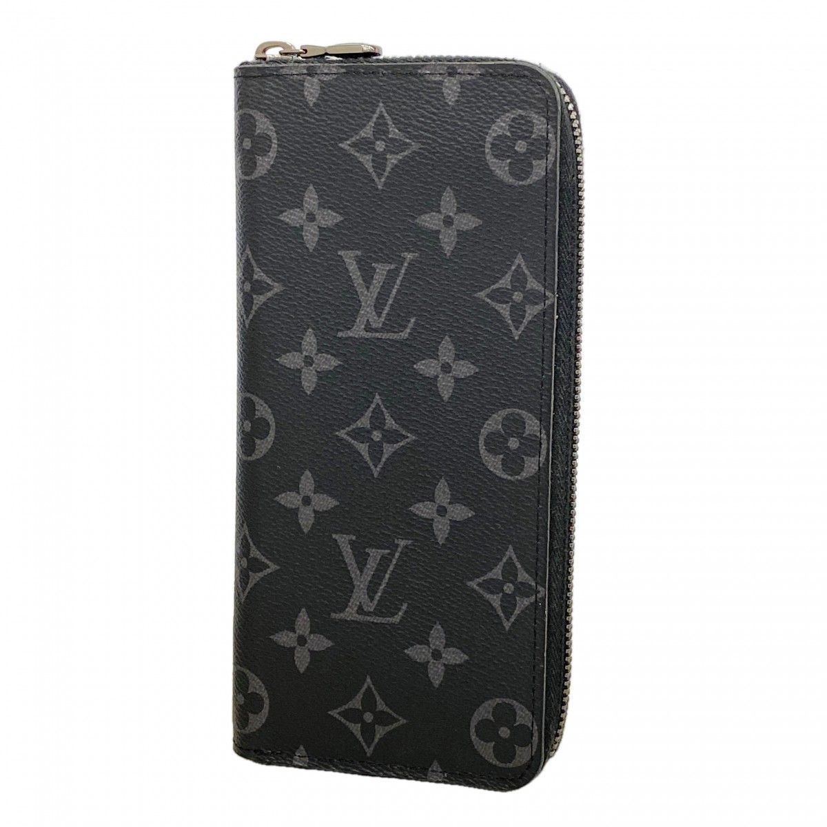 Louis Vuitton Wallet Monogram Eclipse Zippy Vertical Black