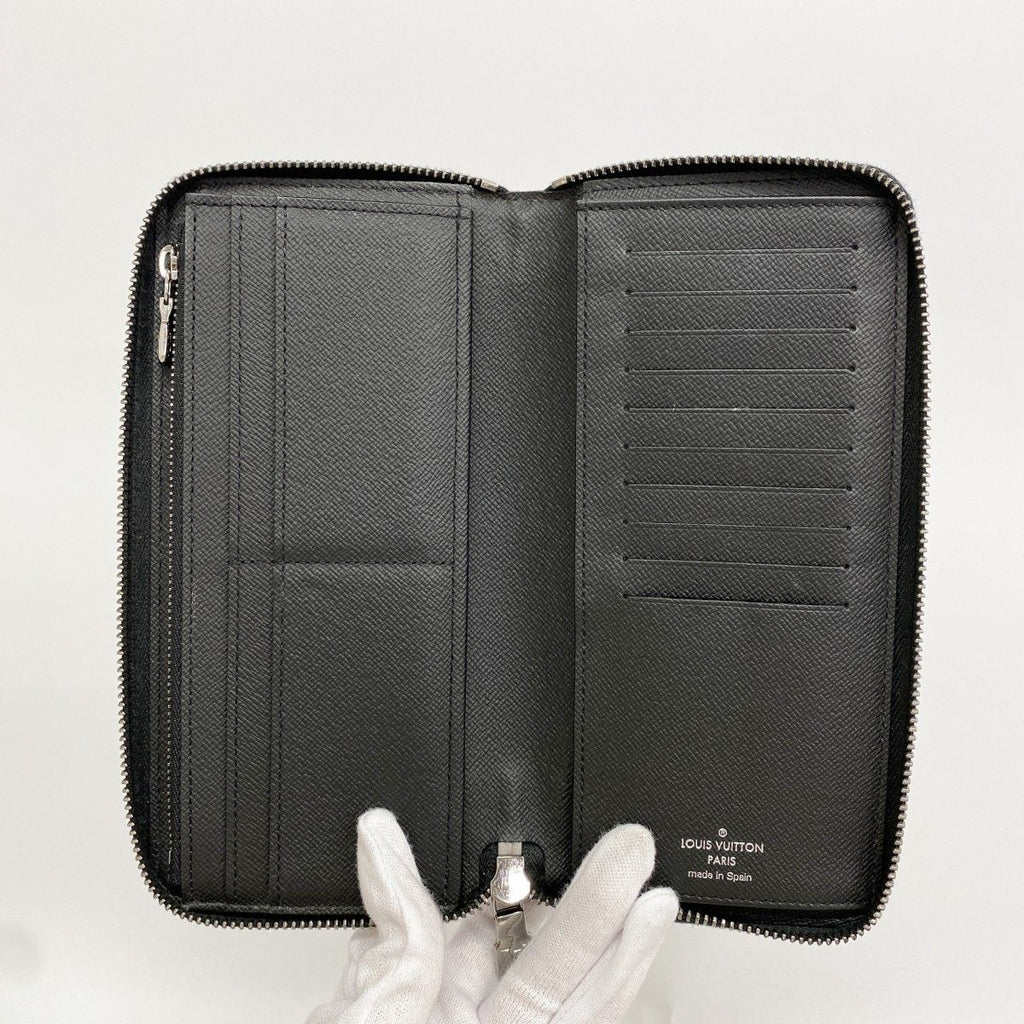 Louis Vuitton Wallet Monogram Eclipse Zippy Vertical Black — view 3