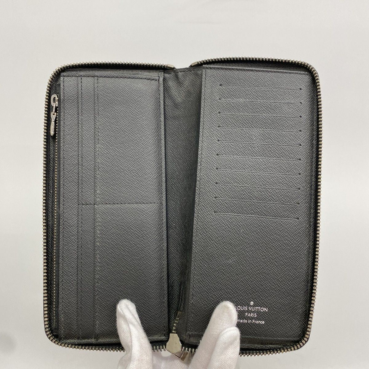 Louis Vuitton Wallet Monogram Eclipse Zippy Vertical Black — view 3