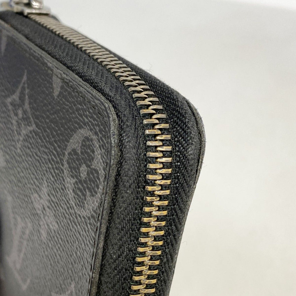 Louis Vuitton Wallet Monogram Eclipse Zippy Vertical Black — view 6