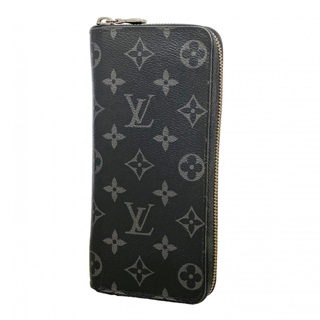 Louis Vuitton Wallet Monogram Eclipse Zippy Vertical Black