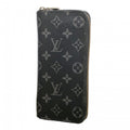 Louis Vuitton Wallet Monogram Eclipse Zippy Vertical Black