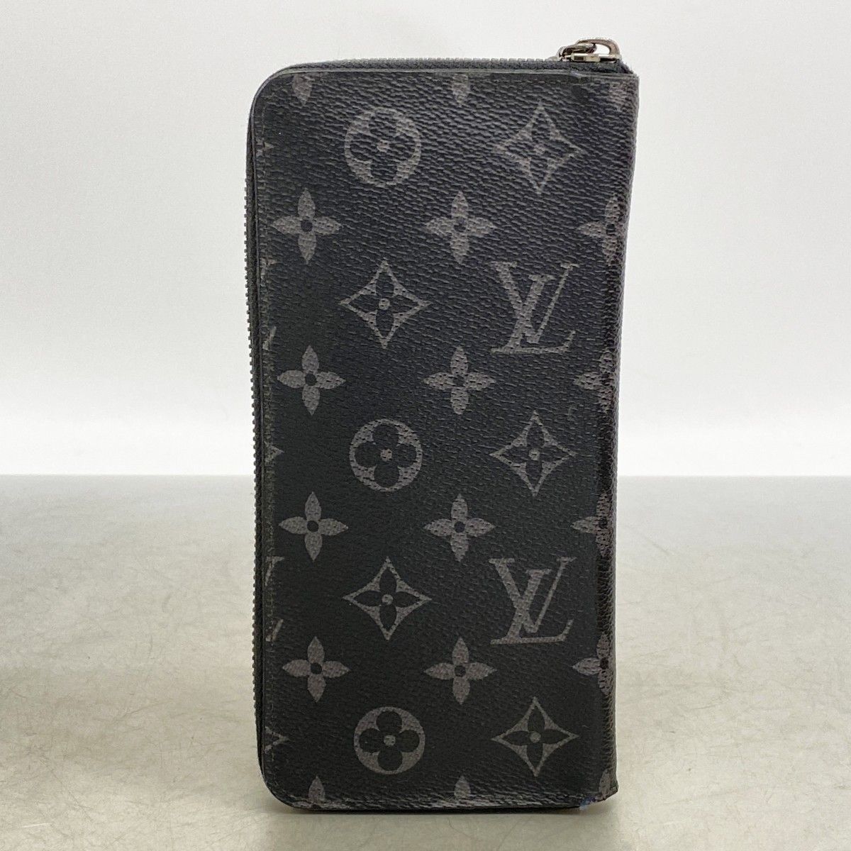 Louis Vuitton Wallet Monogram Eclipse Zippy Vertical Black — view 8