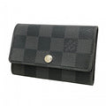 Louis Vuitton Key Case Damier Graphite Multicles 6 Black Gray Key Holder