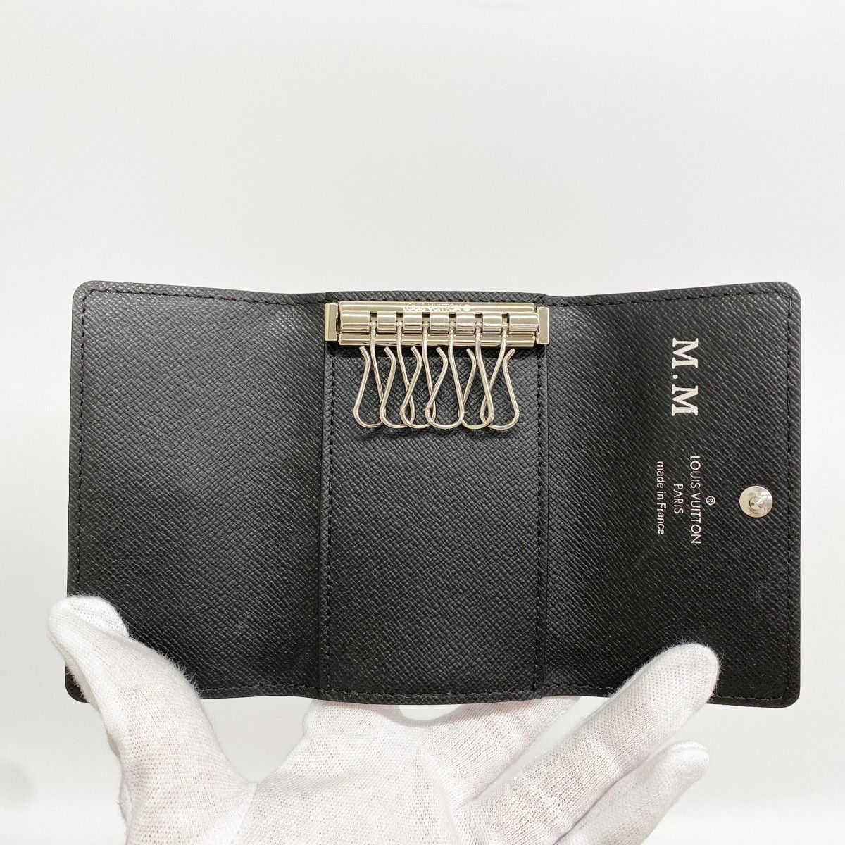Louis Vuitton Key Case Damier Graphite Multicles 6 Black Gray Key Holder — view 3
