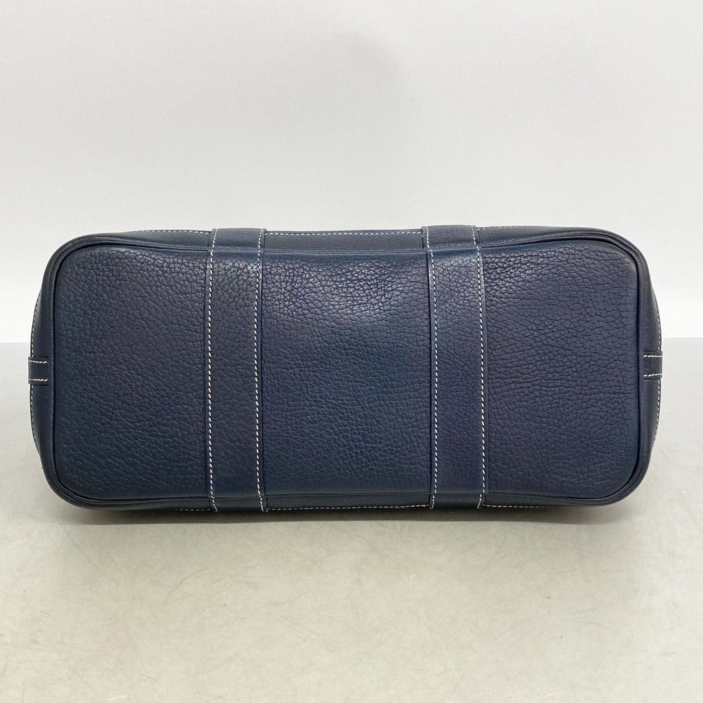 Hermes Handbag Garden Party TPM Toile Officier Navy Silver — view 3