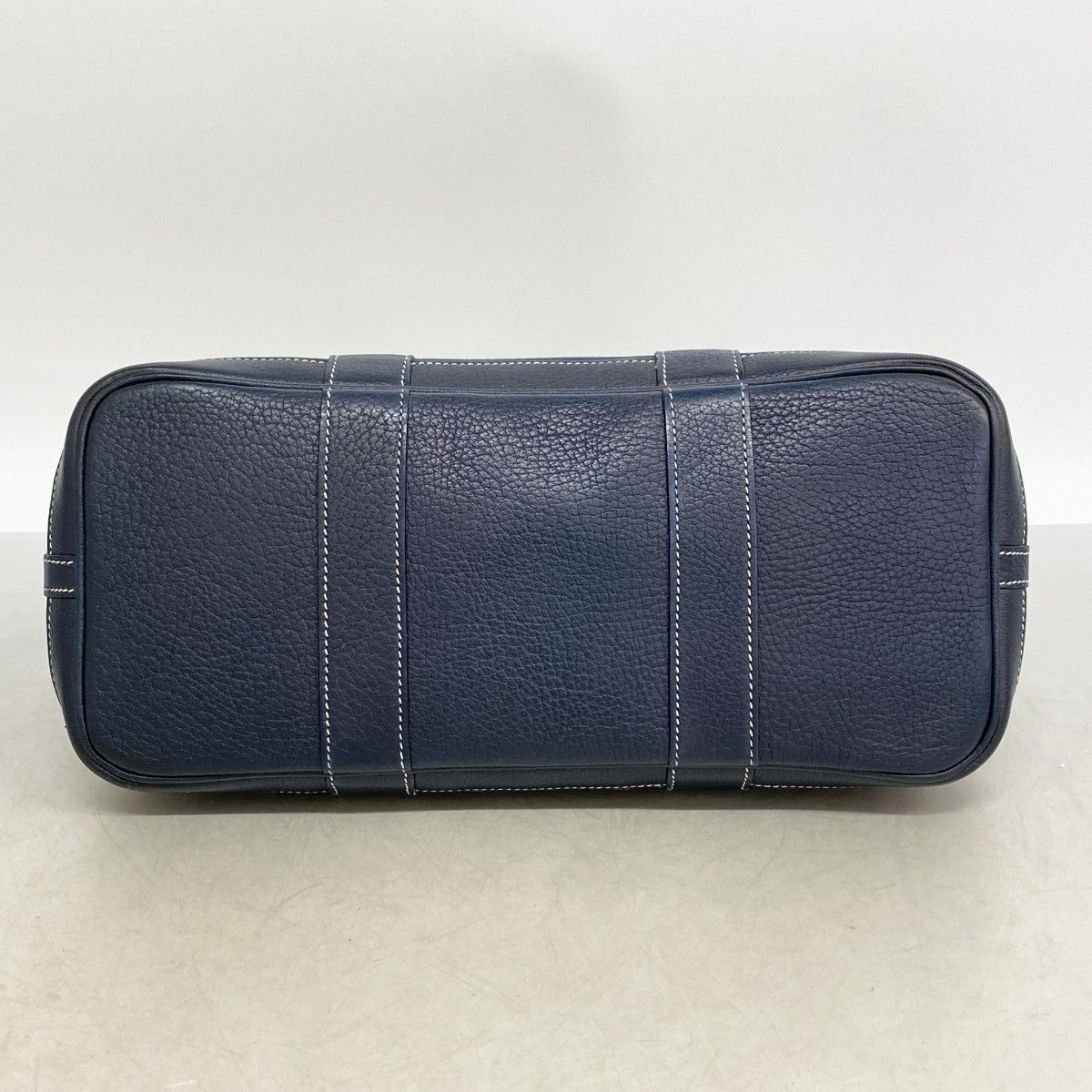 Hermes Handbag Garden Party TPM Toile Officier Navy Silver — view 3
