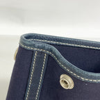 Hermes Handbag Garden Party TPM Toile Officier Navy Silver — view 6