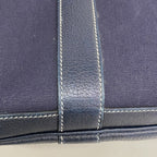 Hermes Handbag Garden Party TPM Toile Officier Navy Silver — view 7