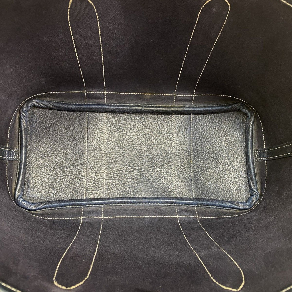 Hermes Handbag Garden Party TPM Toile Officier Navy Silver — view 4