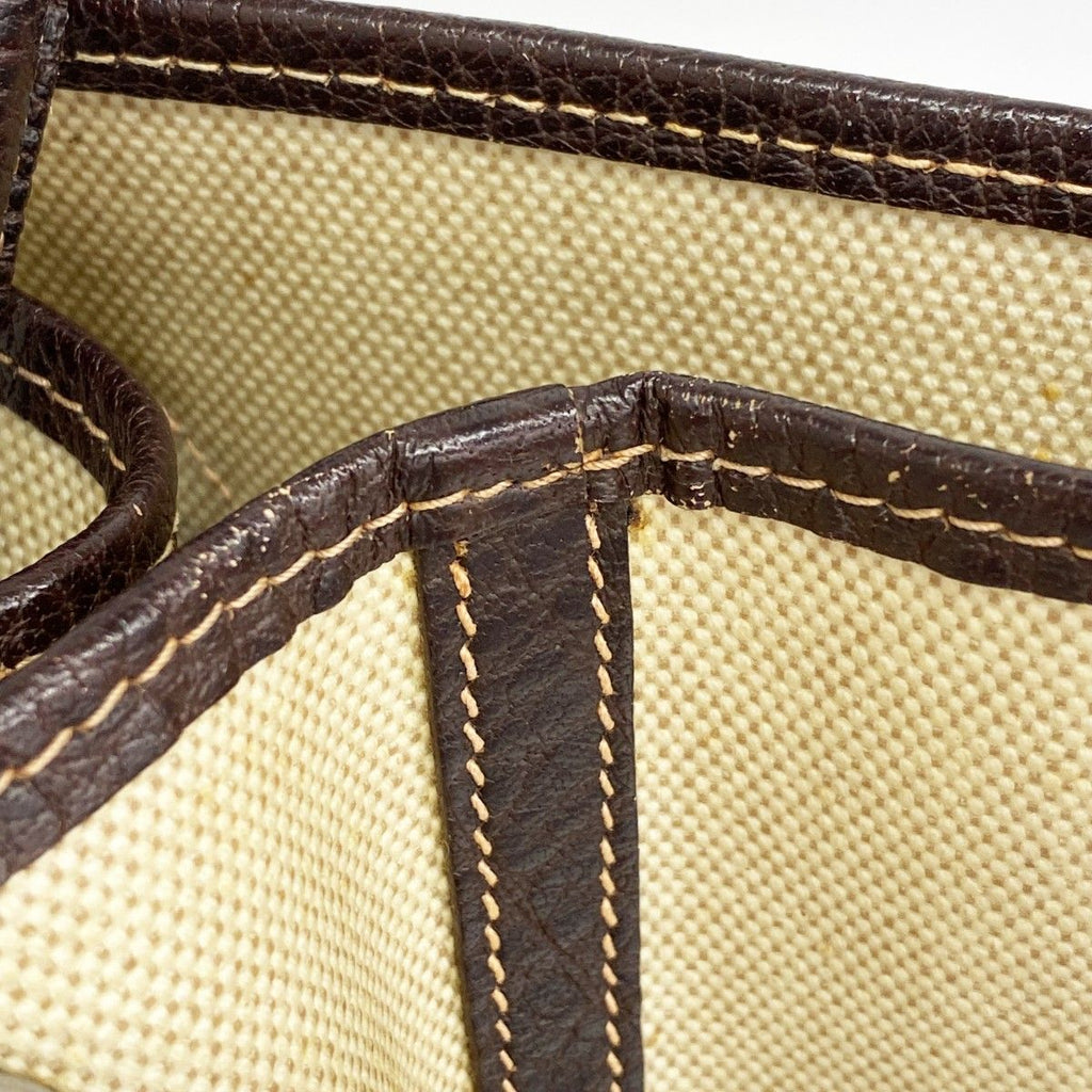 Hermes Tote Garden Party PM Toile Ash Brown Silver — view 6