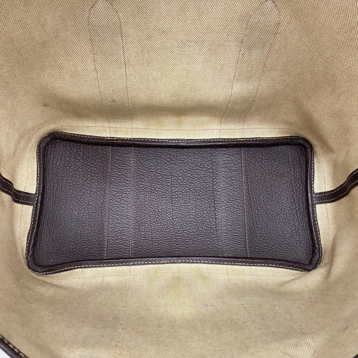 Hermes Tote Garden Party PM Toile Ash Brown Silver — view 4