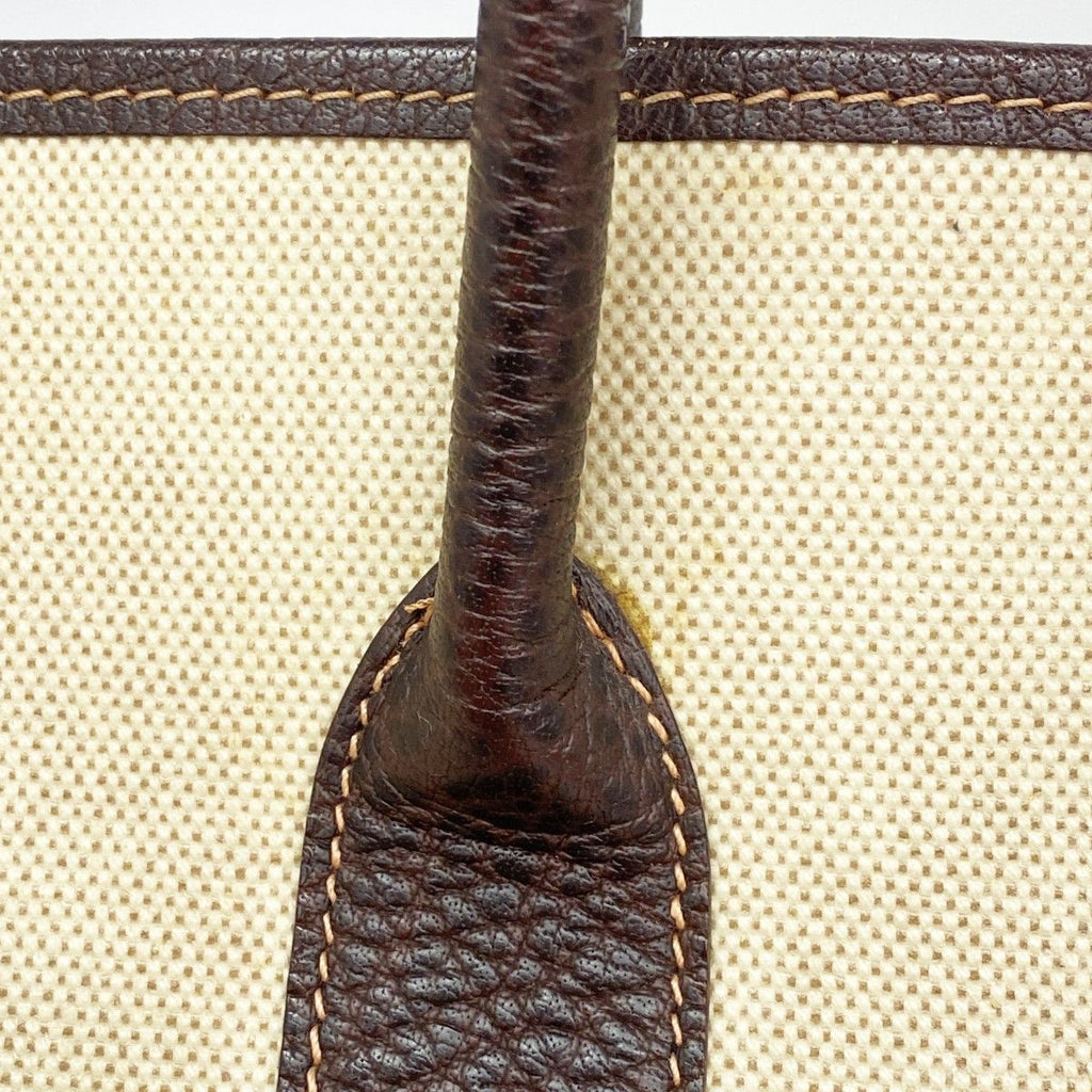 Hermes Tote Garden Party PM Toile Ash Brown Silver — view 8