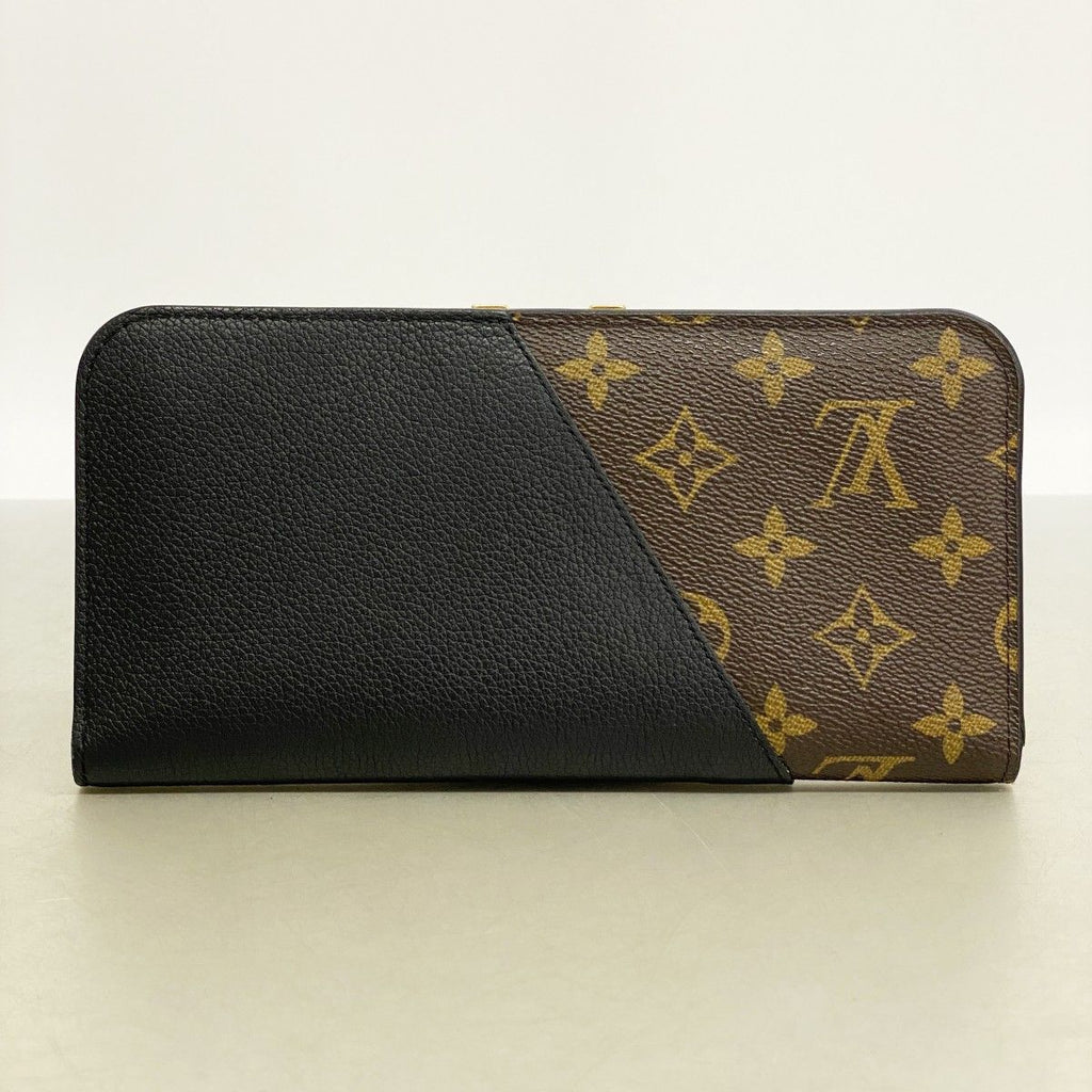 Louis Vuitton Wallet Monogram Portefeuille Kimono Brown Noir — view 9
