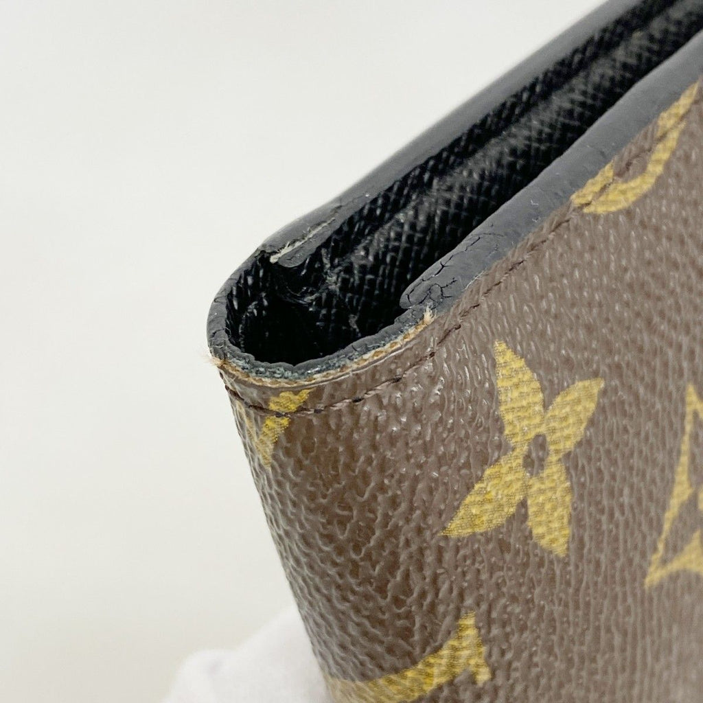 Louis Vuitton Wallet Monogram Portefeuille Kimono Brown Noir — view 5
