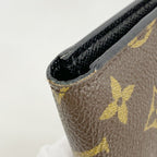 Louis Vuitton Wallet Monogram Portefeuille Kimono Brown Noir — view 5