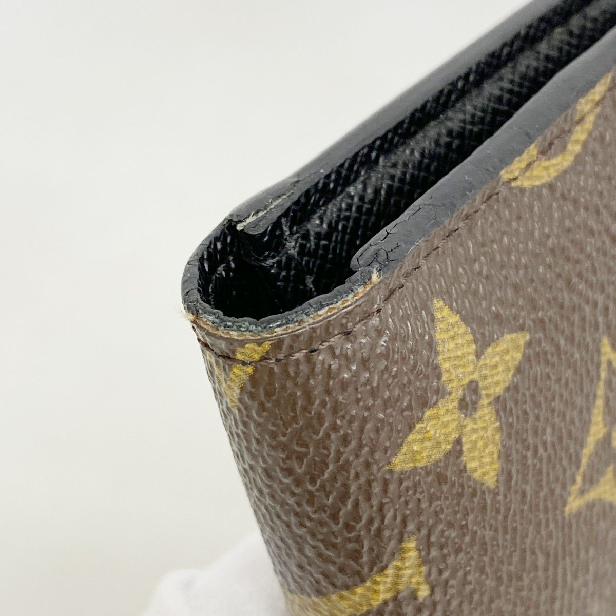 Louis Vuitton Wallet Monogram Portefeuille Kimono Brown Noir — view 5