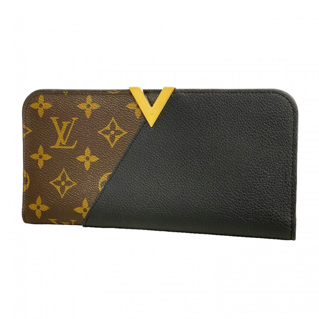 Louis Vuitton Wallet Monogram Portefeuille Kimono Brown Noir