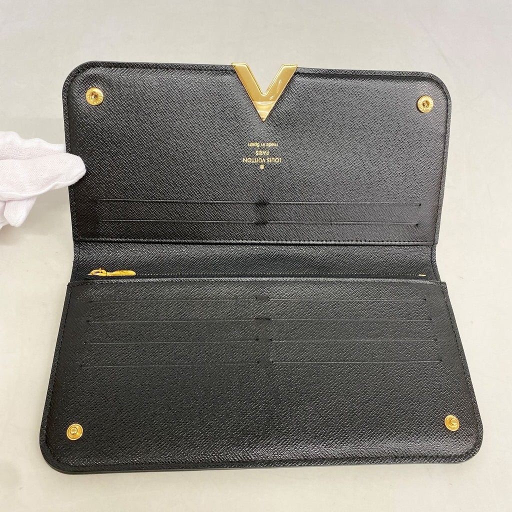Louis Vuitton Wallet Monogram Portefeuille Kimono Brown Noir — view 3