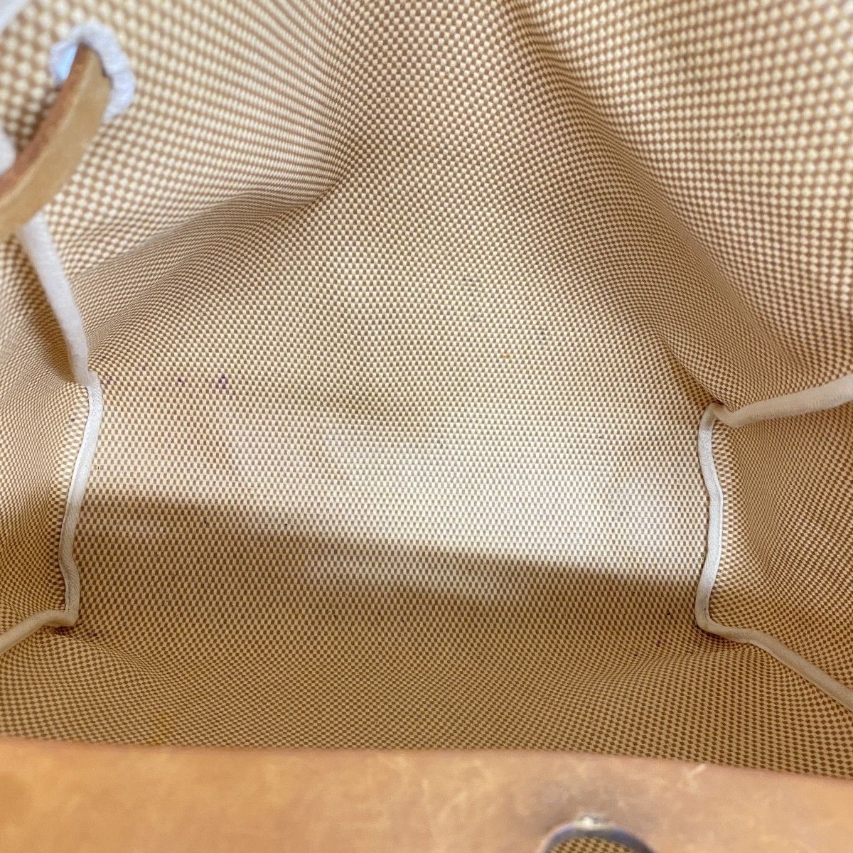 Hermes Handbag Herbag MM Toile GM Natural Silver — view 4