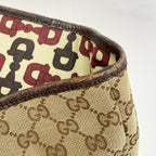 Gucci Tote GG Canvas Sherry Line Beige Brown Champagne Gold — view 7
