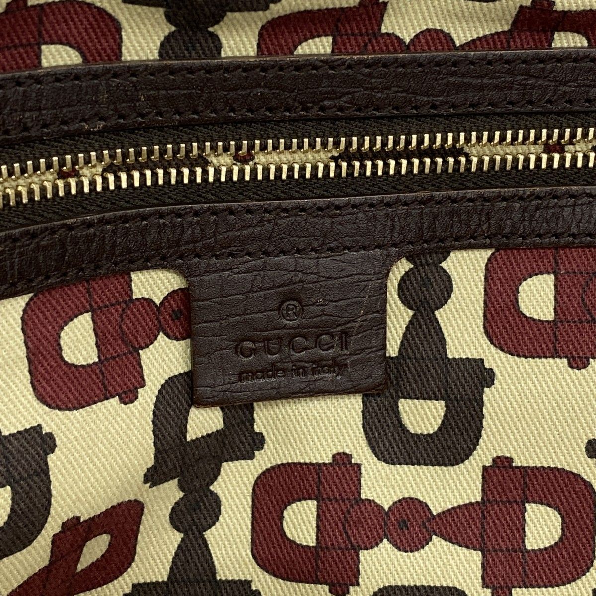 Gucci Tote GG Canvas Sherry Line Beige Brown Champagne Gold — view 5