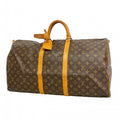 Louis Vuitton Boston Bag Monogram Keepall 55 Brown