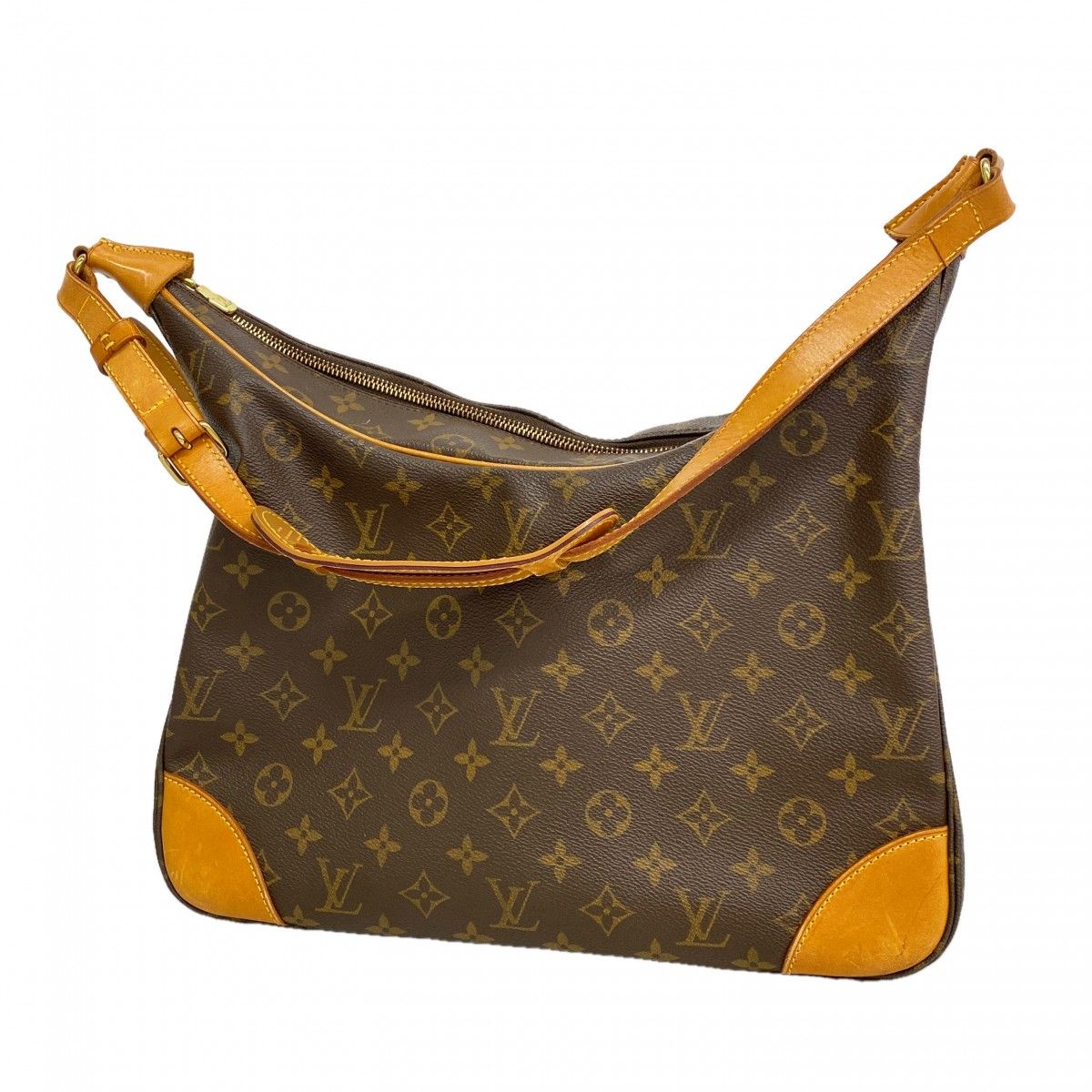Louis Vuitton Shoulder Bag Monogram Boulogne 35 Brown