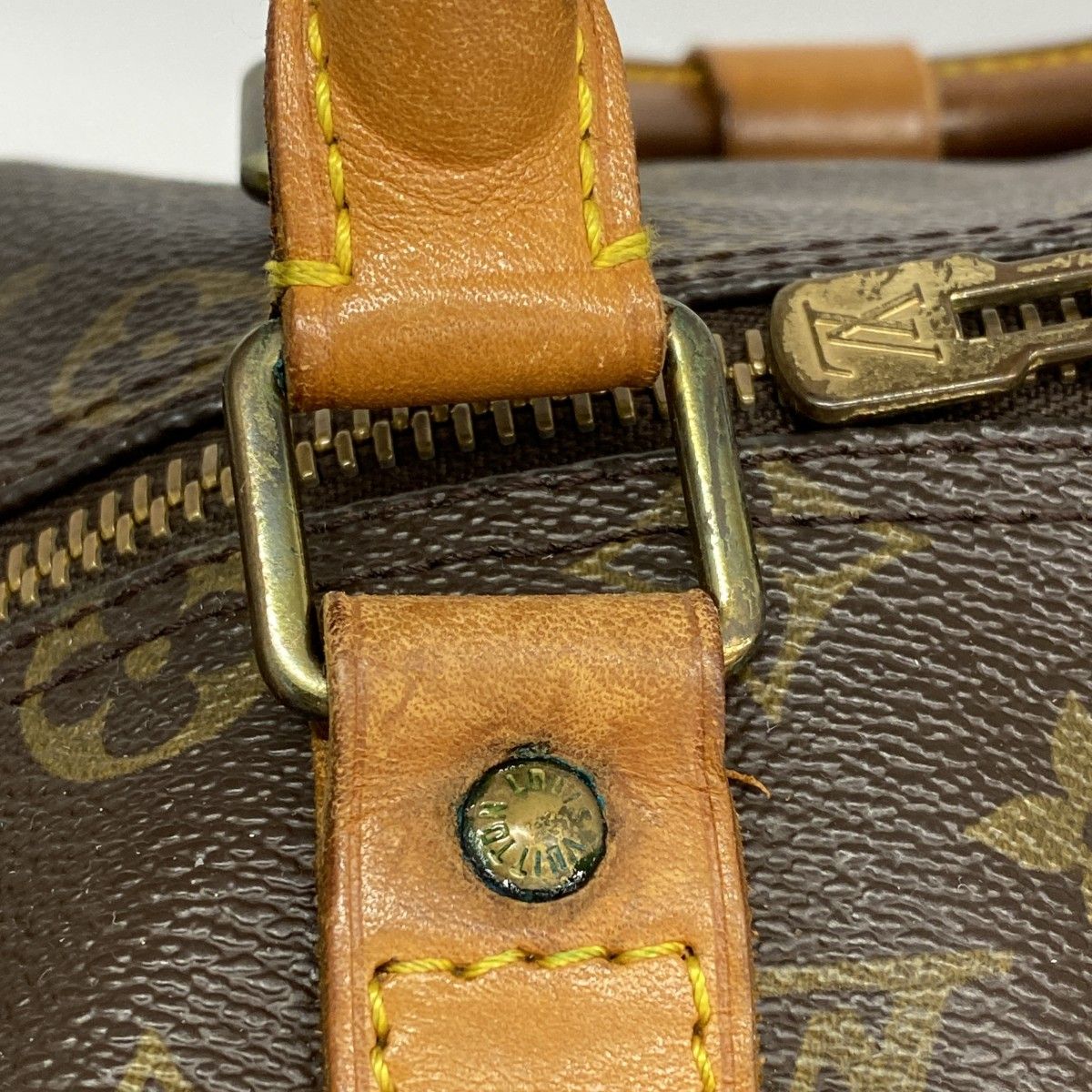 Louis Vuitton Boston Bag Monogram Keepall 45 Brown — view 9