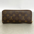 Louis Vuitton Wallet Monogram Portefeuille Clemence Brown Rose Velours — view 9