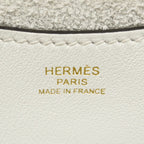 Hermes Handbag in the Loop 18 Taurillon Clemence New White Gold — view 5