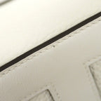 Hermes Handbag in the Loop 18 Taurillon Clemence New White Gold — view 6