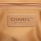 Chanel Shoulder Bag Quilted Lambskin Beige Silver — view 5